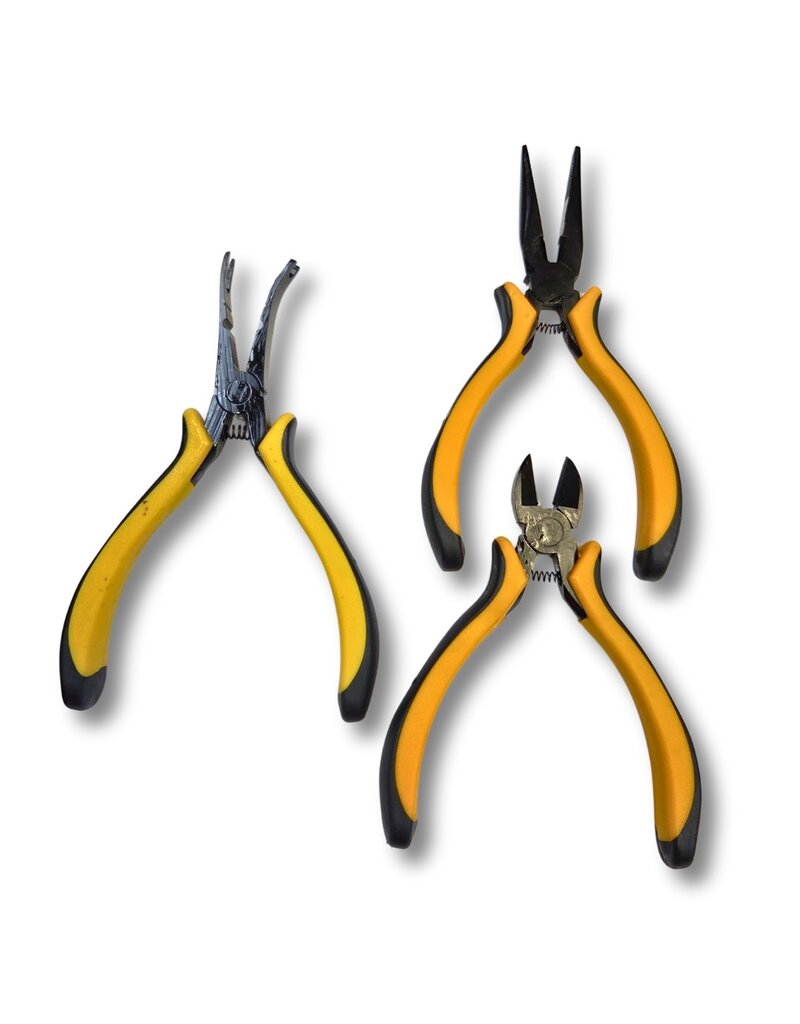 IMEX IMXRCO5050 3PC SET 55 BALL LINK PLIER, NEEDLE NOSE PLIER, DIAGONAL CUTTER