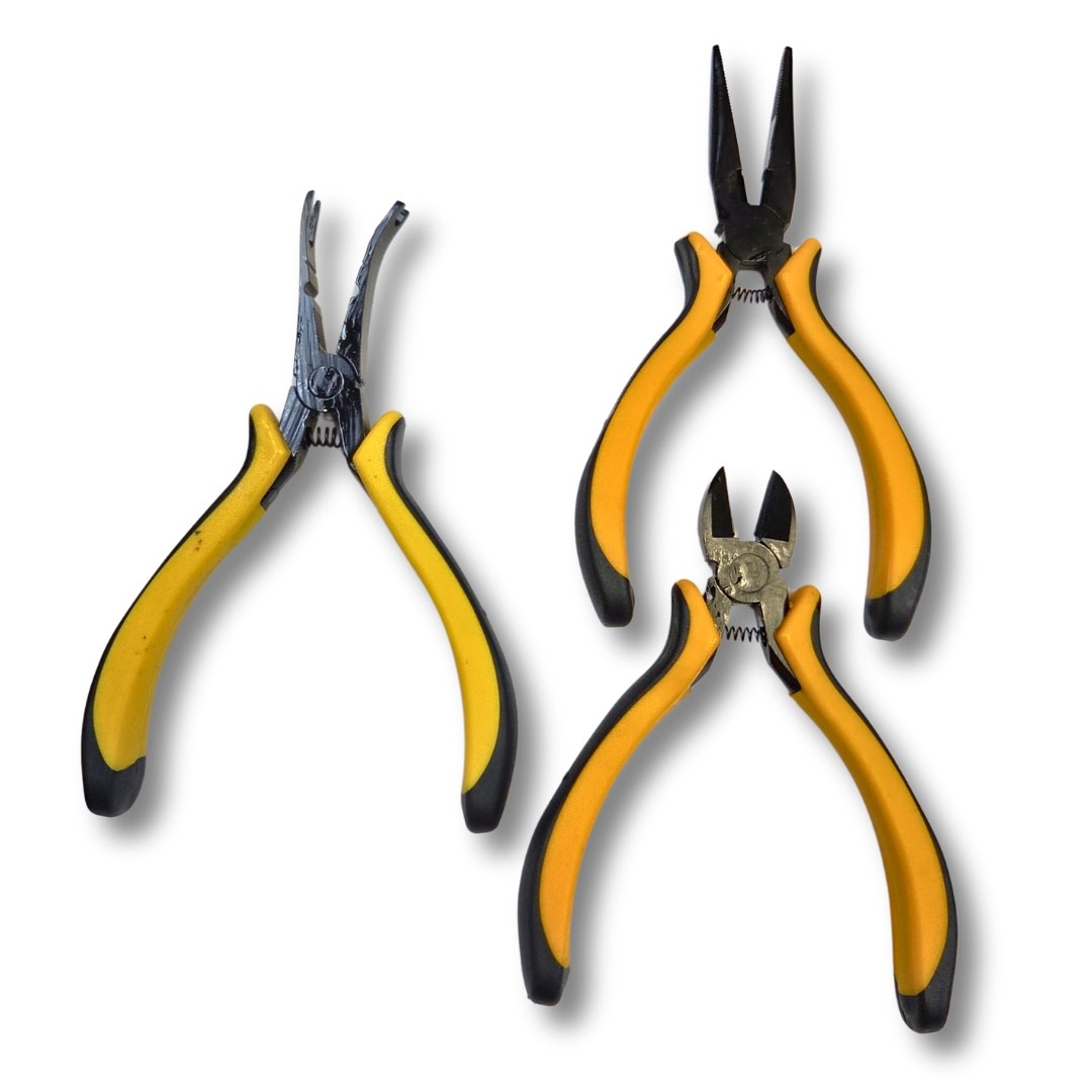 IMXRCO5050 3PC SET 55 BALL LINK PLIER, NEEDLE NOSE PLIER, DIAGONAL CUTTER