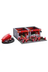BURAGO 1851433 1/43 DISPLAY STAND -VEHICLE INCLUDED SF- 24 20 PIECES FORMULA  RACING FERRARI PADDOCK SET
