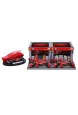 BURAGO 1851433 1/43 DISPLAY STAND -VEHICLE INCLUDED SF- 24 20 PIECES FORMULA  RACING FERRARI PADDOCK SET
