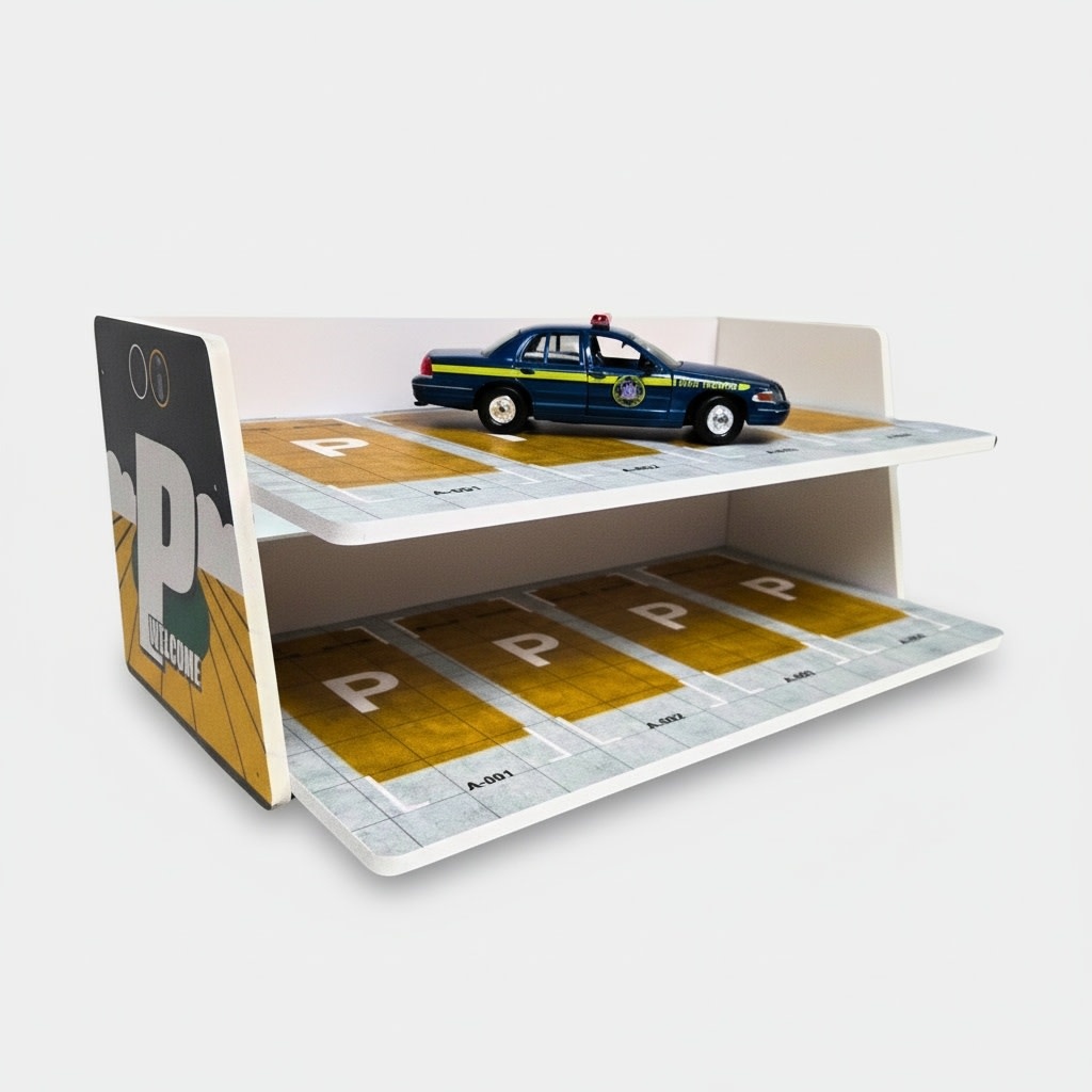 IMX2580 1/24 SCALE TRAPEZOIDAL PARKING LOT 2-STORY