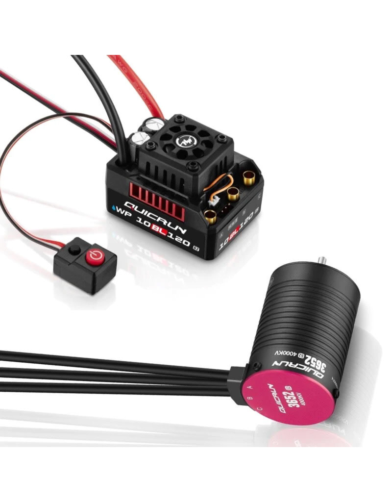 HOBBYWING HWI38030209 COMBO QUICRUN 10BL120 G2+3652 SL G2; 5400KV