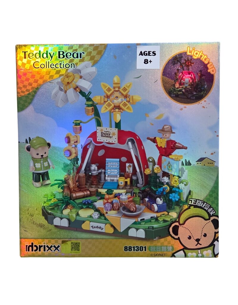 IMEX INBX81301 TEDDY DAISY HOLIDAY CAMPING – 490PCS DISPLAY BRICK FIGURE