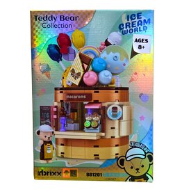 IMEX INBX81201 TEDDY MACAROONS & ICE CREAM SHOP – 354PCS DISPLAY BRICK SET