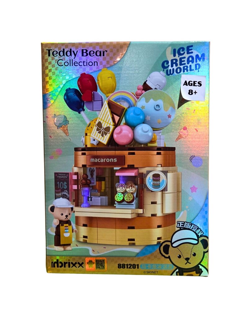 IMEX INBX81201 TEDDY MACAROONS & ICE CREAM SHOP – 354PCS DISPLAY BRICK SET