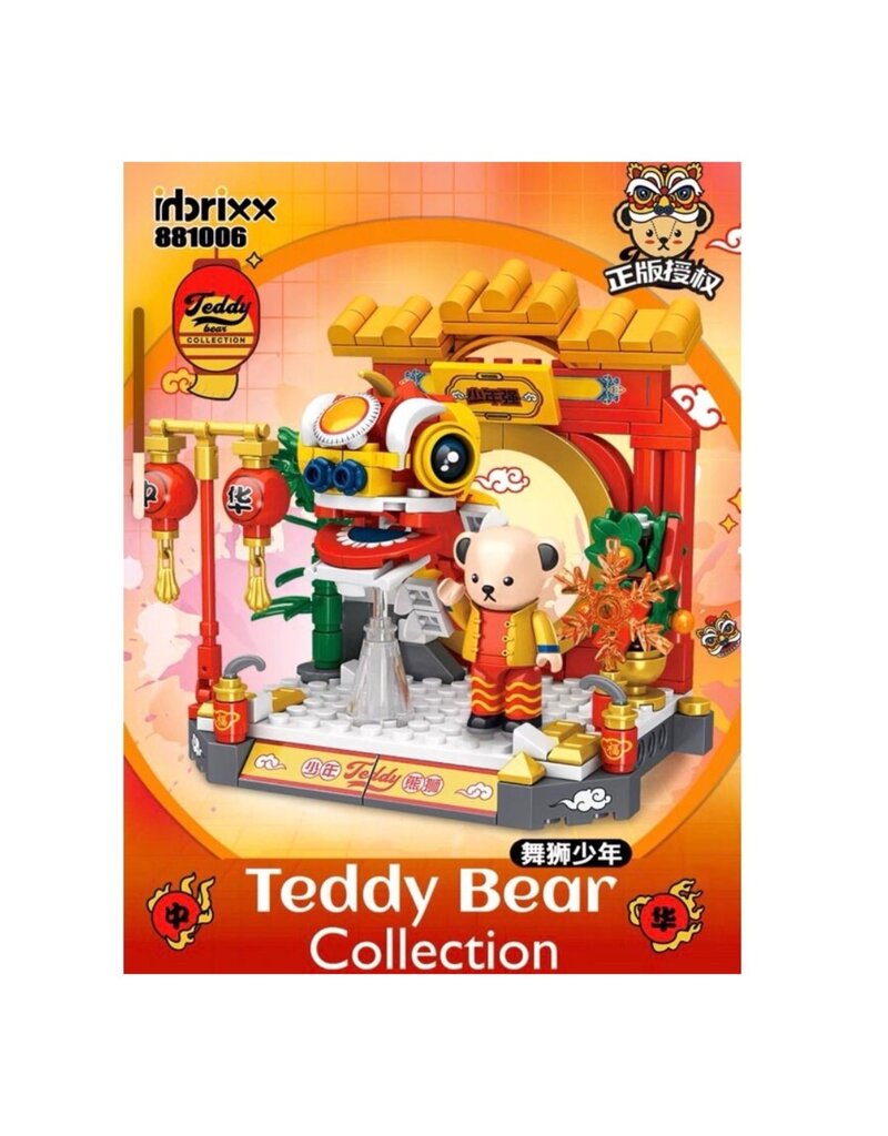 IMEX INBX81006 TEDDY LION DANCE – 254PCS DISPLAY BRICK FIGURE
