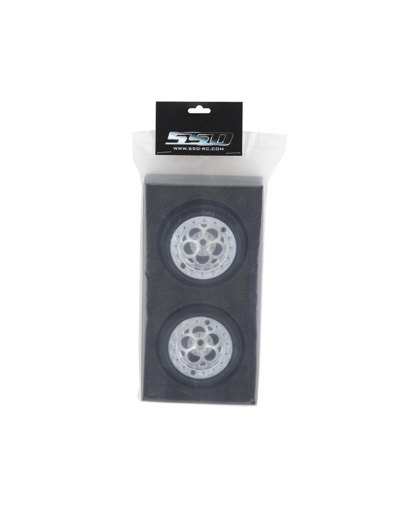 SSD RC SSD00527 5 HOLE LW REAR 2.2/3.0 DRAG RACING WHEEL SILVER