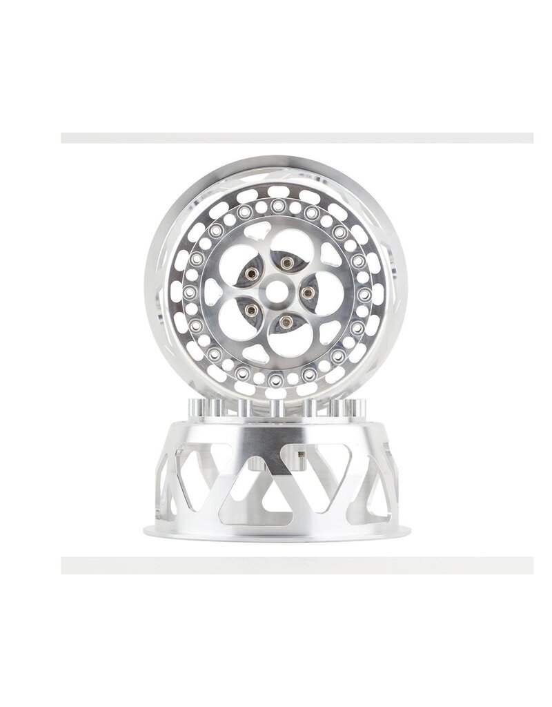 SSD RC SSD00527 5 HOLE LW REAR 2.2/3.0 DRAG RACING WHEEL SILVER