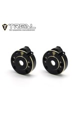 TREAL TRLX003KR80Q7 BRASS OUTER PORTAL HOUSING SET FOR REDCAT GEN9 , ASCENT (BLACK) (2) (53G)