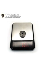 TREAL TRLX003KR80Q7 BRASS OUTER PORTAL HOUSING SET FOR REDCAT GEN9 , ASCENT (BLACK) (2) (53G)