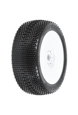 PROLINE RACING PRO9041233 HOLE SHOT 2.0 S3 1:8 BUGGY MTD V2 WHITE WHEELS F/R (2)
