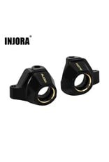 INJORA INJSCX30-04BK AXIAL SCX30 BRASS STEERING KNUCKLES (BLACK) (4.4G EA)