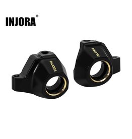 INJORA INJSCX30-04BK AXIAL SCX30 BRASS STEERING KNUCKLES (BLACK) (4.4G EA)