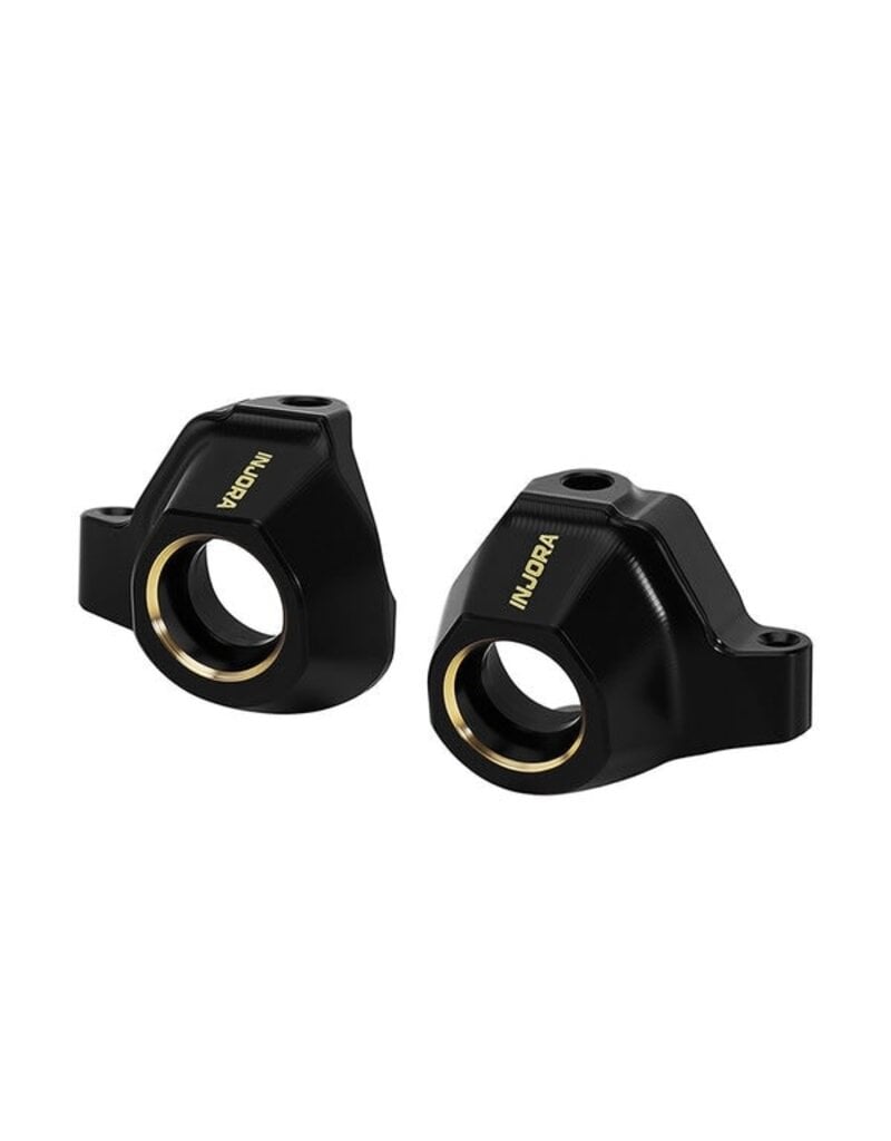 INJORA INJSCX30-04BK AXIAL SCX30 BRASS STEERING KNUCKLES (BLACK) (4.4G EA)