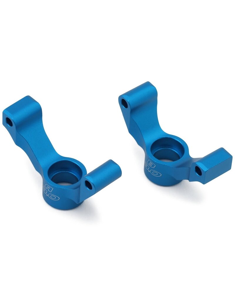 TAMIYA TAM54733 TT-02 ALUMINUM REAR UPRIGHTS (BLUE) (3°)