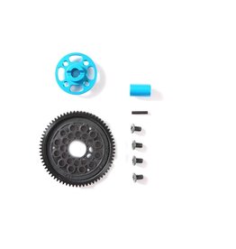 TAMIYA TAM54500 TT-02 HIGH SPEED SPUR GEAR W/ALUMINUM MOUNT (68T)