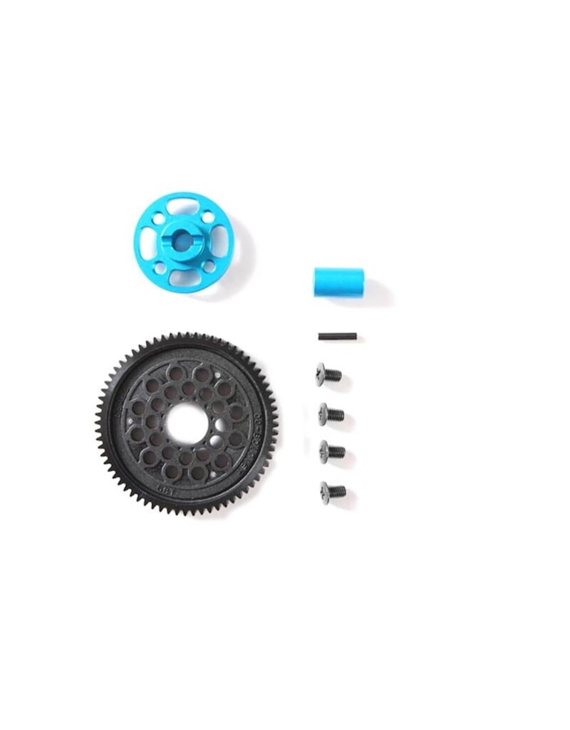 TAMIYA TAM54500 TT-02 HIGH SPEED SPUR GEAR W/ALUMINUM MOUNT (68T)