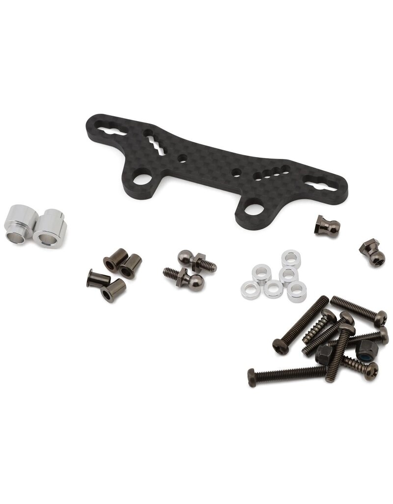 TAMIYA TAM54947 TT-02 CARBON FIBER SHOCK STAY II ASSEMBLY SET (FRONT/REAR)