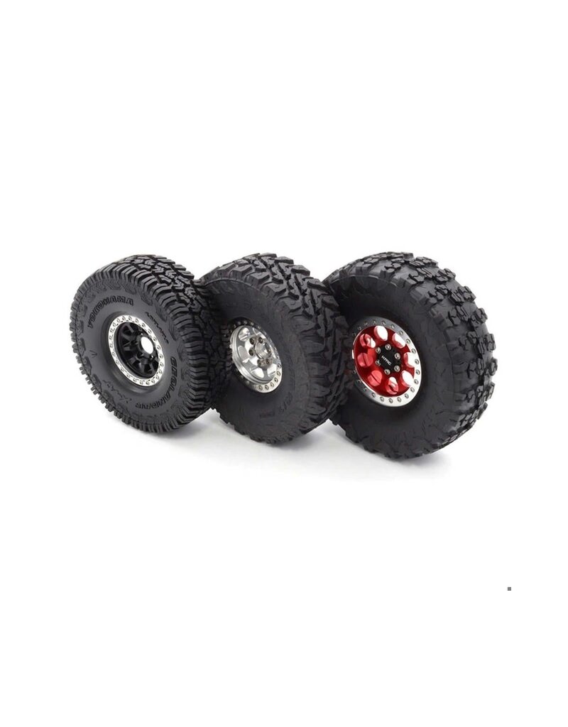 VANQUISH VPS10106 YOKOHAMA GEOLANDAR X-MT 2.2" 1/10 ROCK CRAWLER TIRES (2) (RED)
