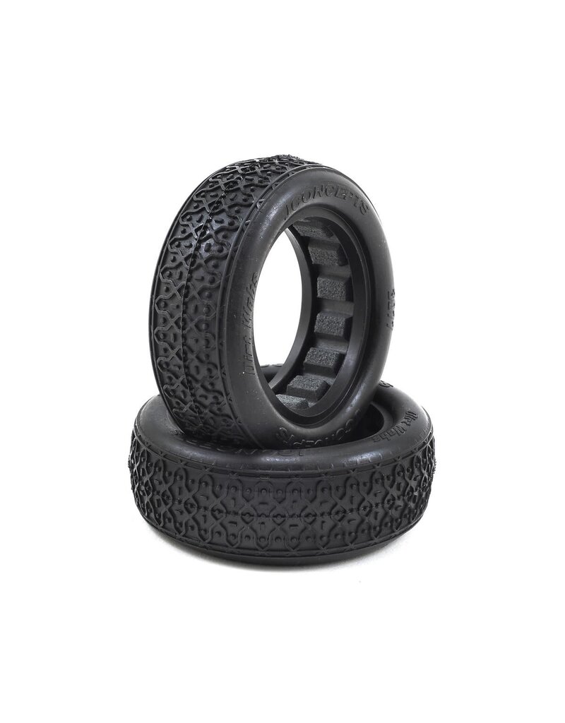 JCONCEPTS JCO3077-01 DIRT WEBS 2.2" 2WD FRONT BUGGY TIRES (2) (BLUE)