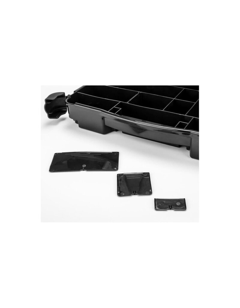 JCONCEPTS JCO5130-28 TOOL BOX W/UPPER STORAGE (BLACK/SMOKE GREY) (14.5"X11"X2.375")