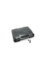 JCONCEPTS JCO5130-28 TOOL BOX W/UPPER STORAGE (BLACK/SMOKE GREY) (14.5"X11"X2.375")