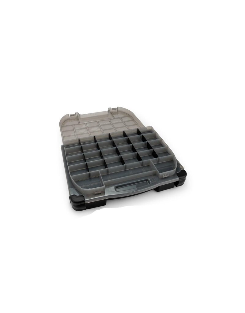 JCONCEPTS JCO5130-28 TOOL BOX W/UPPER STORAGE (BLACK/SMOKE GREY) (14.5"X11"X2.375")