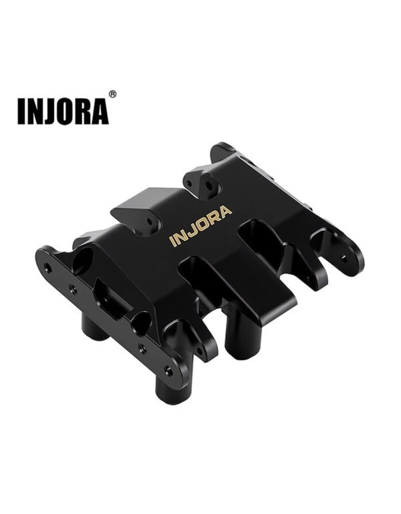 INJORA INJSCX30-06BB AXIAL SCX30 BRASS SKID PLATE (BLACK) (17.8G)