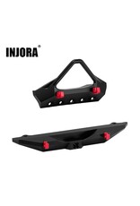 INJORA INJSCX30-2016FR AXIAL SCX30 ALUMINUM STINGER BUMPERS SET (BLACK) (JEEP WRANGLER JLU)