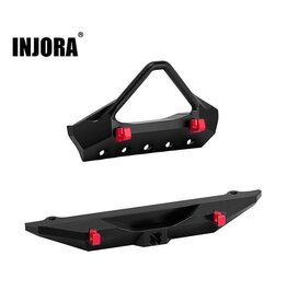 INJORA INJSCX30-2016FR AXIAL SCX30 ALUMINUM STINGER BUMPERS SET (BLACK) (JEEP WRANGLER JLU)