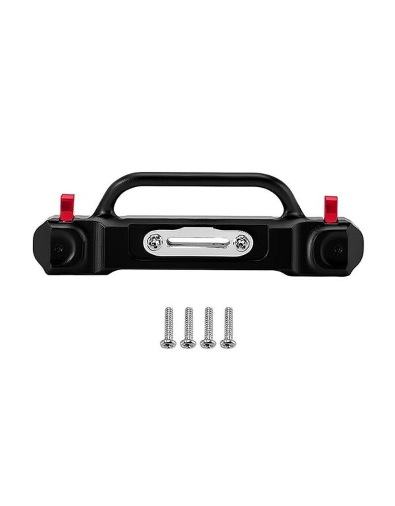 INJORA INJSCX30-1716FR AXIAL SCX30 ALUMINUM BUMPERS SET (BLACK) (JEEP WRANGLER JLU)