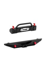 INJORA INJSCX30-1716FR AXIAL SCX30 ALUMINUM BUMPERS SET (BLACK) (JEEP WRANGLER JLU)