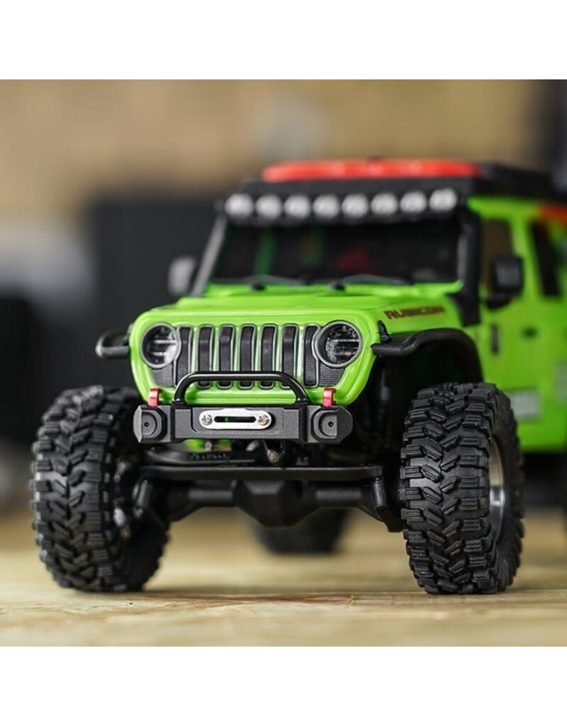 INJORA INJSCX30-1716FR AXIAL SCX30 ALUMINUM BUMPERS SET (BLACK) (JEEP WRANGLER JLU)