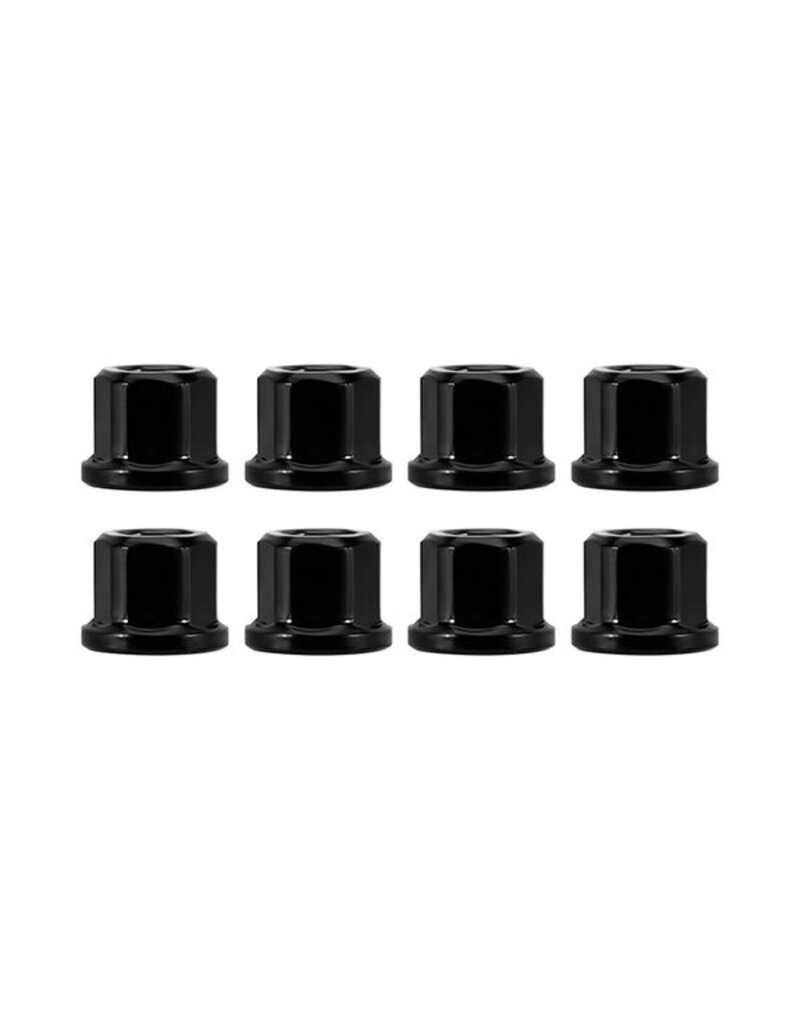 INJORA INJSCX30-12-8BK AXIAL SCX30 2MM STAINLESS STEEL WHEEL NUTS (BLACK) (8)