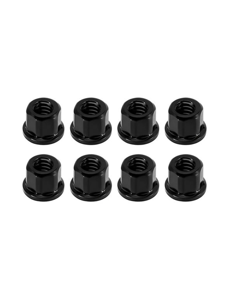 INJORA INJSCX30-12-8BK AXIAL SCX30 2MM STAINLESS STEEL WHEEL NUTS (BLACK) (8)