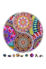 ZENCHALET ZCPYYF200  YIN YANG FLOWERS WOODEN PUZZLE, 200 PCS