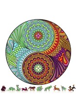 ZENCHALET ZCPYY500 YIN YANG WOODEN JIGSAW PUZZLE, 500 PCS