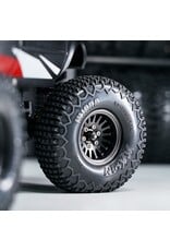INJORA INJYQW-1109BK 1.0" BRASS MULTI-SPOKE MICRO CRAWLER BEADLOCK WHEELS (BLACK) (41G EA) (4)