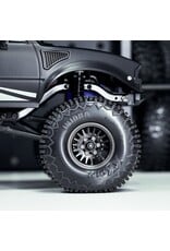 INJORA INJYQW-1109BK 1.0" BRASS MULTI-SPOKE MICRO CRAWLER BEADLOCK WHEELS (BLACK) (41G EA) (4)