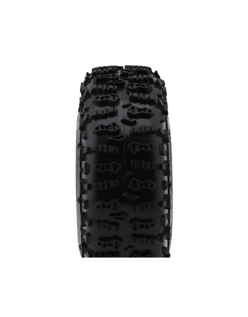 JCONCEPTS JCO4204-02 RUPTURES 2.2" ALL TERRAIN ROCK CRAWLER TIRES (2) (OD - 4.75”) (GREEN) W/FOAM INSERTS
