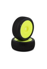 JCONCEPTS JCO4034-22 RELAPSE PRE-MOUNTED 1/8TH BUGGY TIRES (YELLOW) (2) (GREEN)