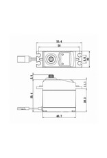 SAVOX SAVSC0252MGP STANDARD DIGITAL SERVO WITH SOFT START, 0.19SEC / 145OZ @ 6.0V