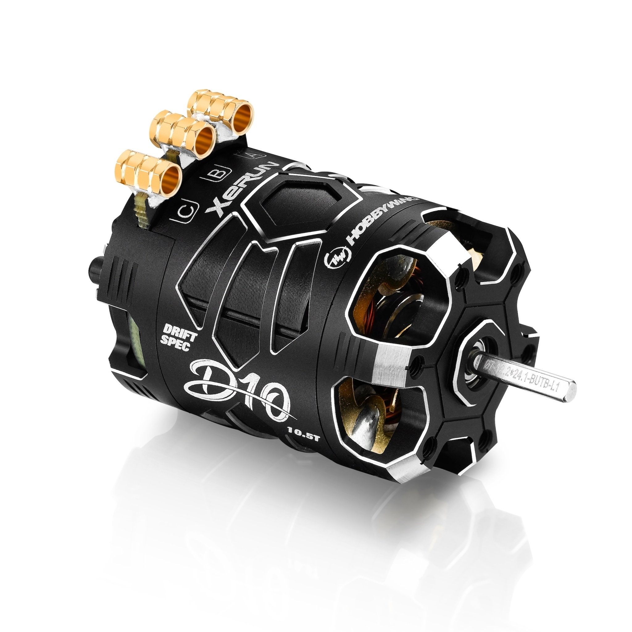 30401134 - Xerun D10 Brushless Drift Motor - 10.5T Stealth Black