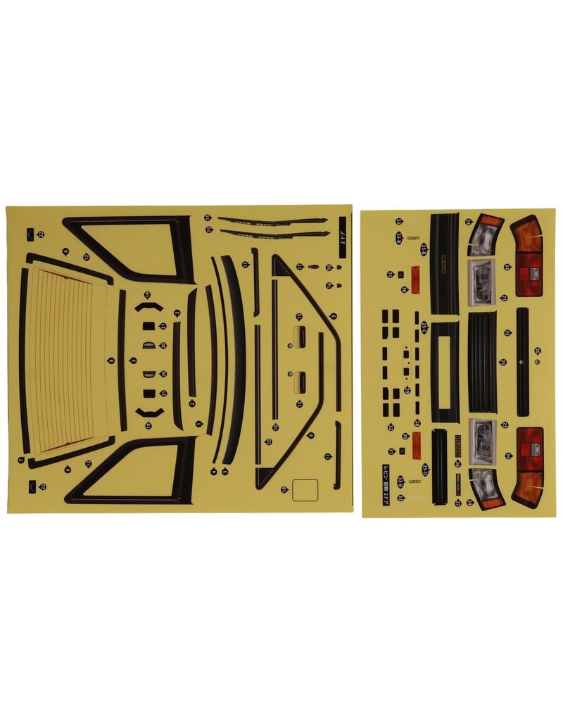 YOKOMO YOKSD-AE86L2B 1/10 TOYOTA COROLLA LEVIN AE86 2-DOOR DRIFT BODY (CLEAR)