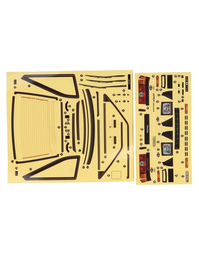 YOKOMO YOKSD-AE86T3B 1/10 TOYOTA SPRINTER TRUENO AE86 3-DOOR DRIFT BODY (CLEAR)
