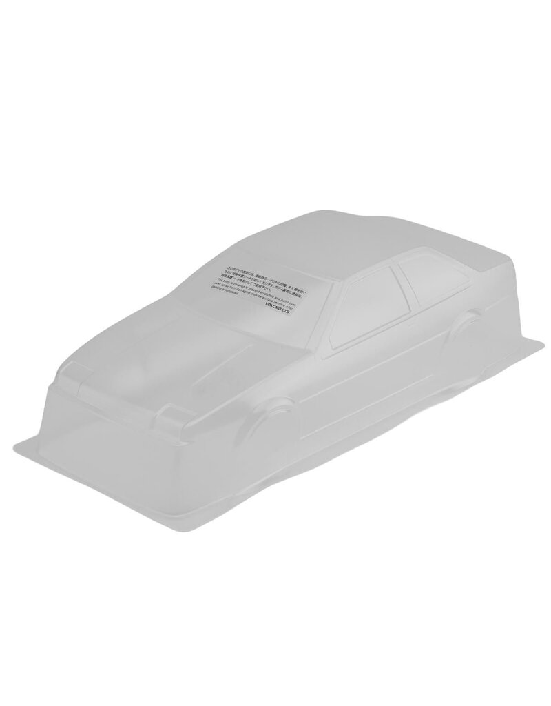 YOKOMO YOKSD-AE86T2B 1/10 TOYOTA SPRINTER TRUENO AE86 2-DOOR DRIFT BODY (CLEAR)