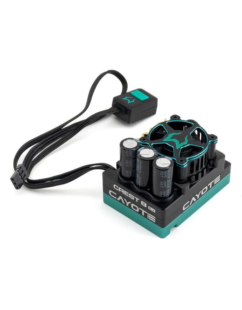 CAYOTE CYEA10802 CREST 8 EVO 1/8 200A SENSORED BRUSHLESS ESC W/BLUETOOTH