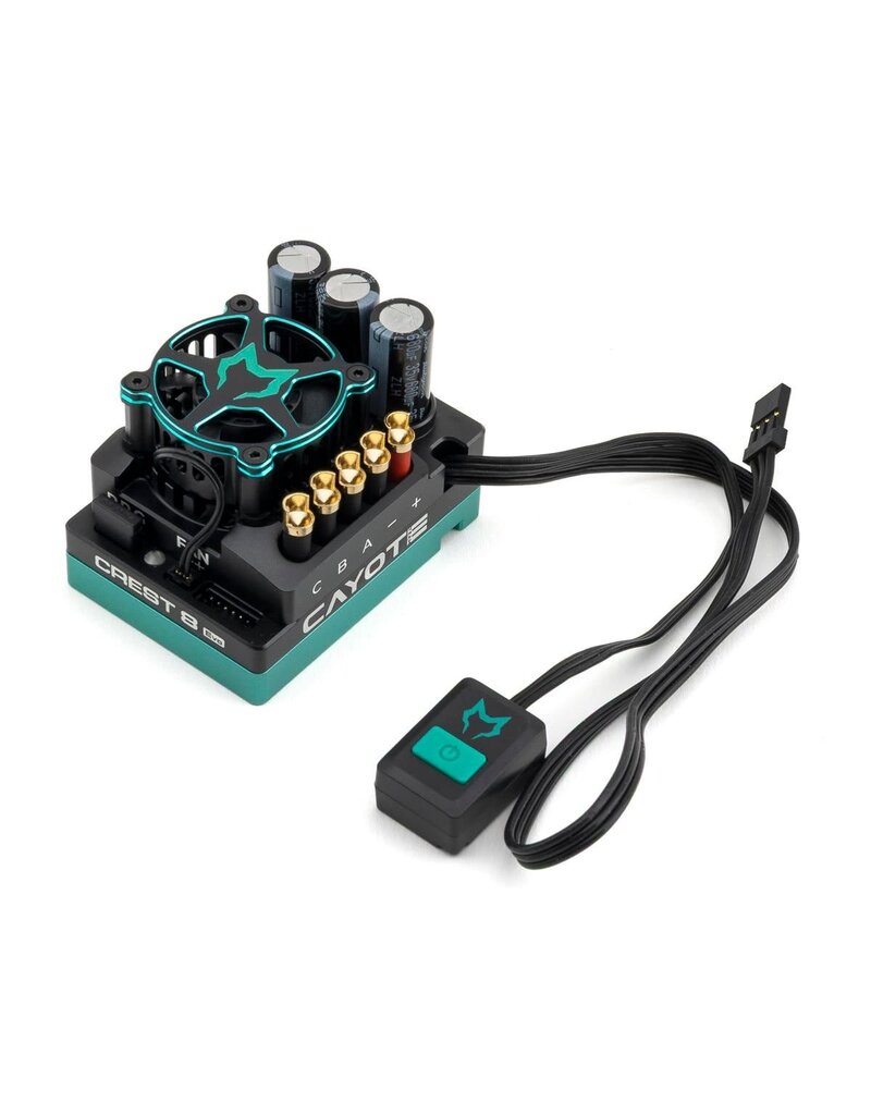 CAYOTE CYEA10802 CREST 8 EVO 1/8 200A SENSORED BRUSHLESS ESC W/BLUETOOTH