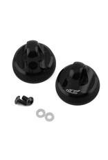 JCONCEPTS JCO2701-2 TEAM ASSOCIATED FIN ALUMINUM 13MM SHOCK CAP (BLACK) (2)