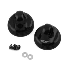 JCONCEPTS JCO2701-2 TEAM ASSOCIATED FIN ALUMINUM 13MM SHOCK CAP (BLACK) (2)